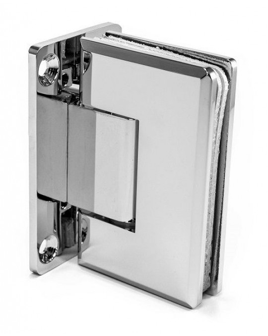 90° Wall to Glass Hinge Full Plate