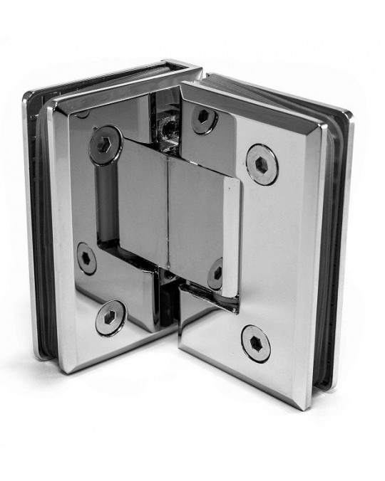 90° Glass to Glass Hinge 