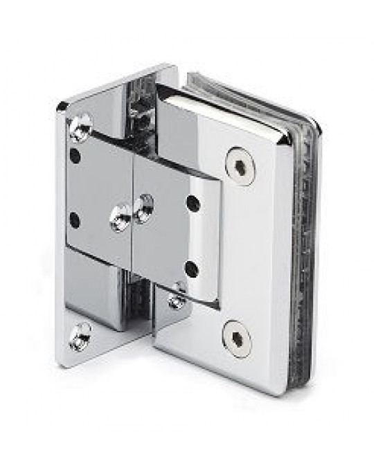 90° Wall to Glass Half Back Hinge Adjustable 