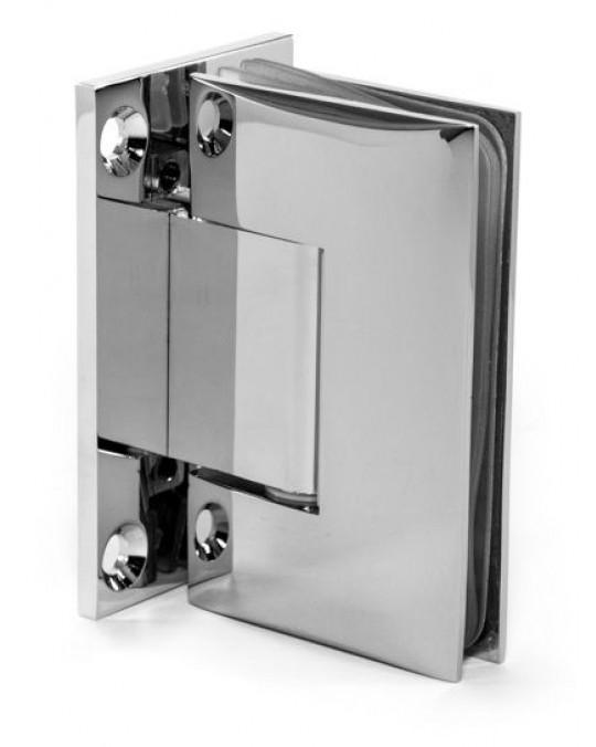 90° Wall to Glass Hinge Full Plate