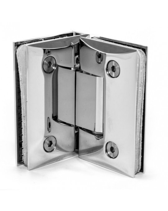 90° Glass to Glass Hinge